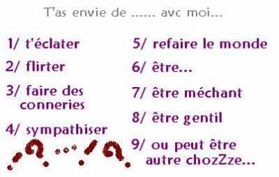 t'as envie de...